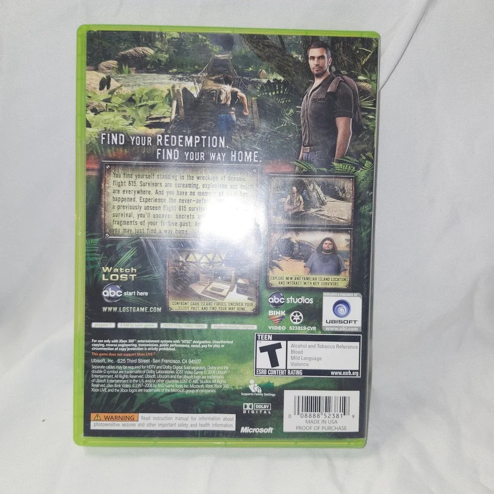 Lost Via‎ Domus Xbox 360 Video Game Ubisoft ABC Studios 2008 NTSC CIB